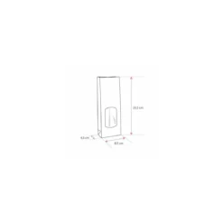 Sachet SOS kraft brun vergé avec fenêtre 8,5 + 5 x 21,5 cm - par 100