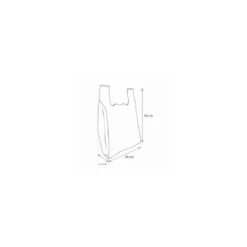Sac plastique réutilisable "Origine France" PEBD 50 µ 45 x 26 + 6 cm - par 500