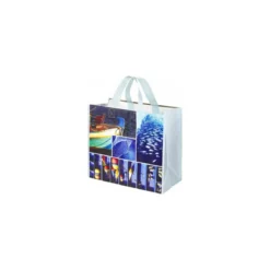 Sac réutilisable PP tissé "Poissonnerie" 40 x 35 + 20 cm - par 100