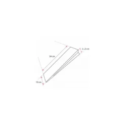 Sac sandwich plastique transparent perforé 10 + 2 + 2 x 34 cm - par 500