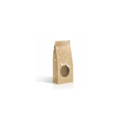 Sac SOS snow kraft brun à fenêtre ronde 10 x 5,5 x 28,5 cm - Par 100