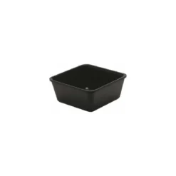 Saladier de présentation carré plexiglass noir 1,5 L 18 x 18 x 8 cm