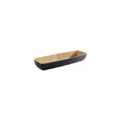 Saladier GN 2/4 Frida mélamine bois/noir 53 x 16,2 x 7,5 cm 3,65 L
