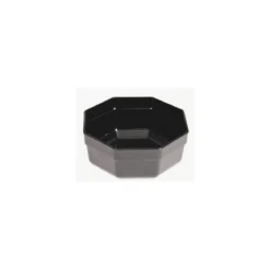 Saladier hexagonal ABS noir 1,8 L