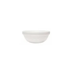 Saladier individuel blanc verre trempé 31,5 cl ø 12 cm - par 36