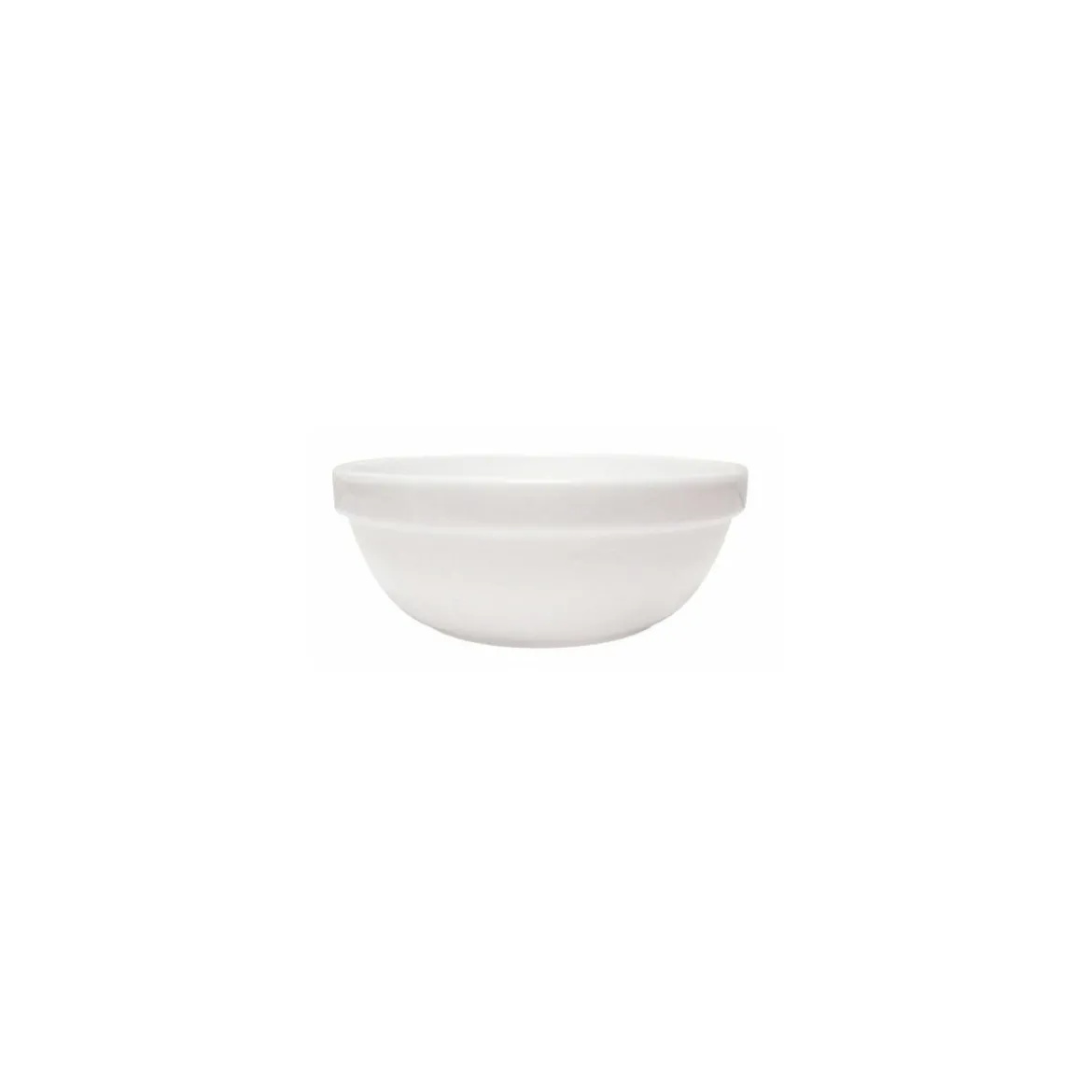 Saladier individuel blanc verre trempé 31,5 cl ø 12 cm - par 36
