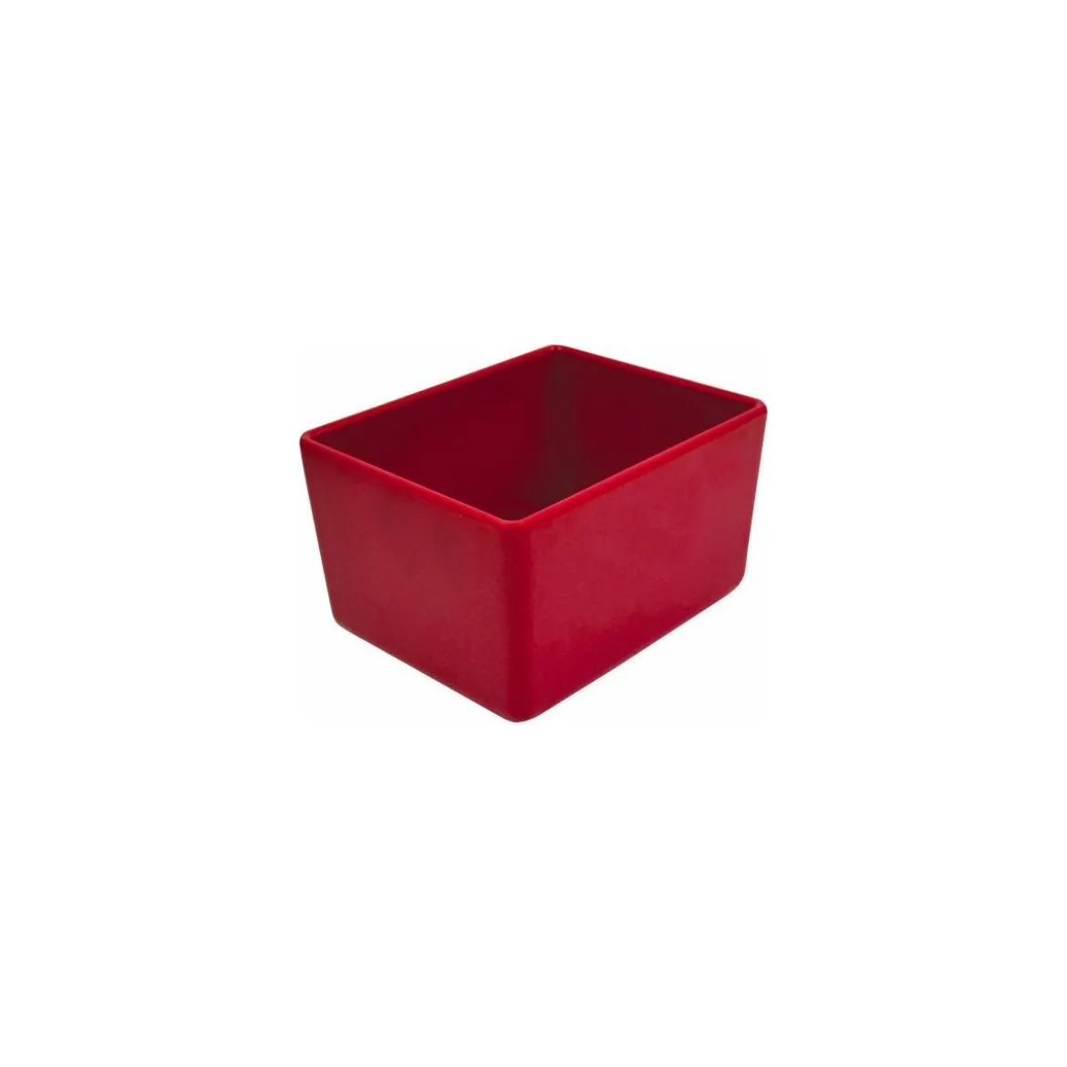Saladier rectangulaire Chunky Crock mélamine rouge 3,2 L