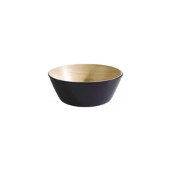 Saladier rond Frida mélamine bois/noir ø 22 cm 2,2 L