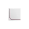 Serviette celisoft avec liseré bordeaux 40 x 40 cm - par 50