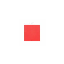Serviette cocktail double point rouge 20 x 20 cm - par 100