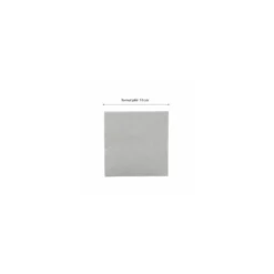 Serviette cocktail double point ouate grise 20 x 20 cm - par 100