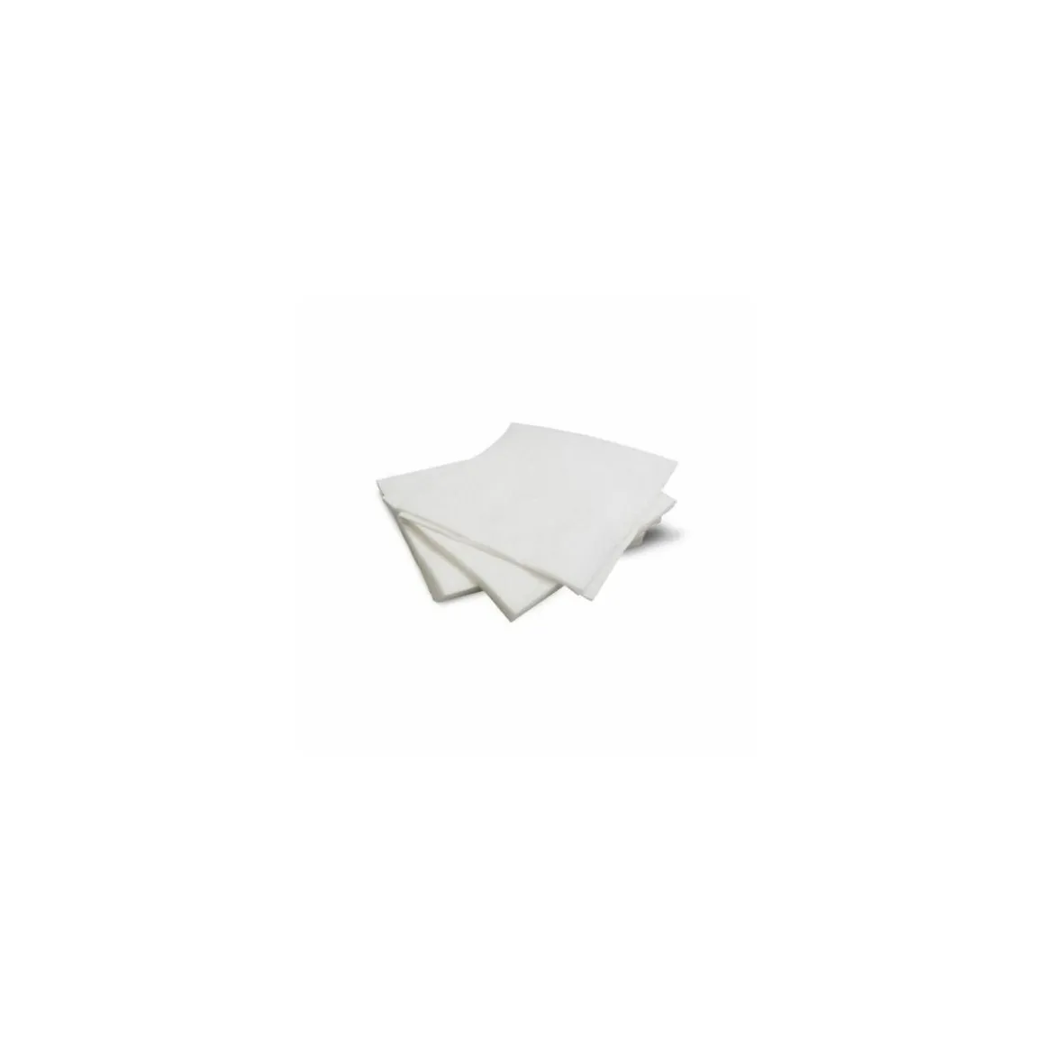 Serviette jetable ouate blanche 1 feuille 30 x 30 cm - par 200