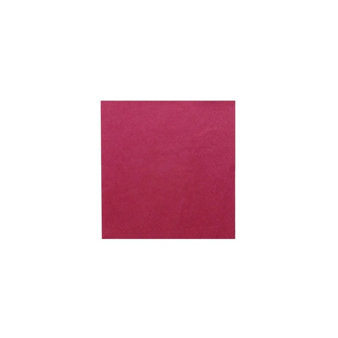 Serviette ouate bordeaux 39 x 39 cm - par 100