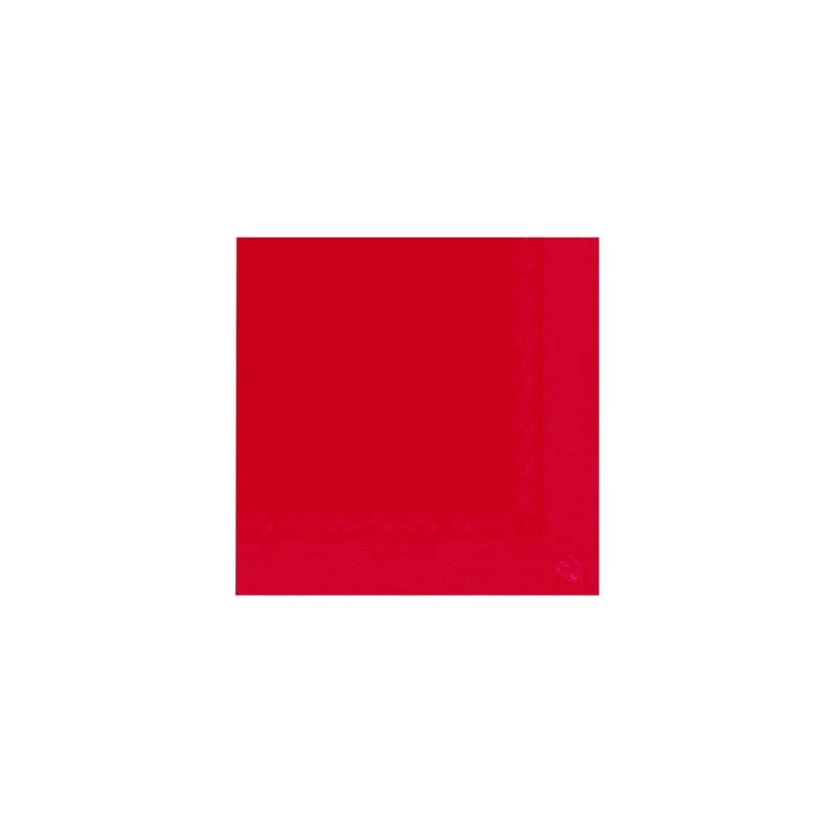 Serviette ouate rouge 39 x 39 cm - par 100