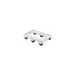 Socle rouleur 6 roues chape acier