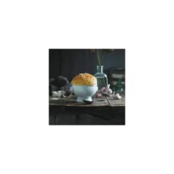 Soupière tête de lion en porcelaine blanche 45 cl