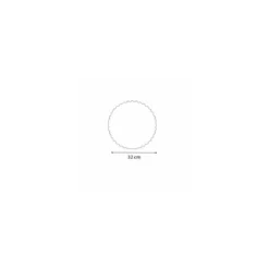 Support carton rond festonné blanc Ø 32 cm - par 250