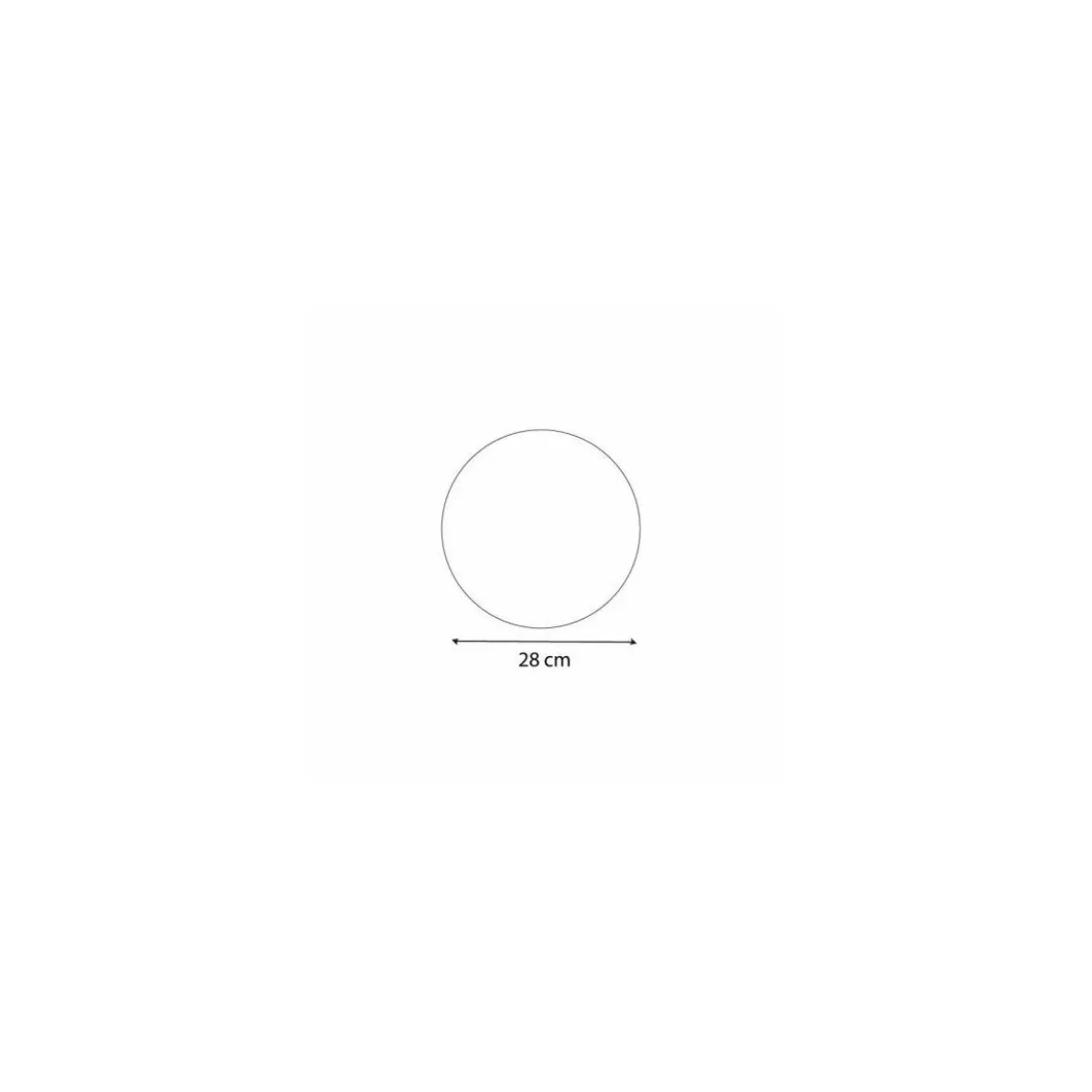 Support or double face rond Ø 28 cm - par 100
