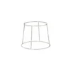 Support plateau acier chromé ø 25 cm H. 19 cm