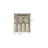 Tableau tarif charcuterie Geotradi bois