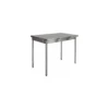 Table centrale démontable inox 200 x 70 x 90 cm