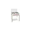 Table fourneau 4 feux 7,5 kW avec piètement 80 x 92,5 x 90 cm