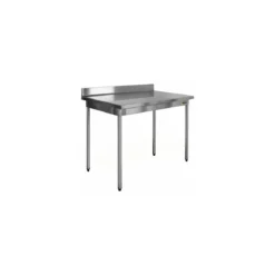 Table inox démontable à dosseret 70 x 70 x 90 cm