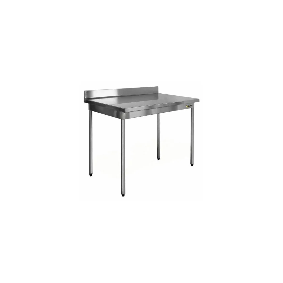 Table inox démontable à dosseret 100 x 70 x 90 cm