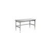 Table inox à hauteur variable 140 x 70 cm