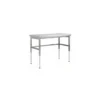 Table inox à hauteur variable 200 x 70 cm