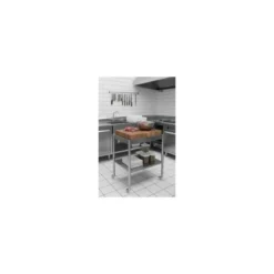 Table multi-services inox sur roues