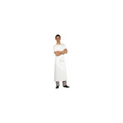 Tablier chef long coton blanc 90 cm