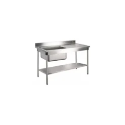 Étagère pour table inox 160 x 70 cm