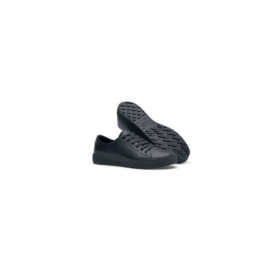 Tennis mixte antidérapante Old School noir P40