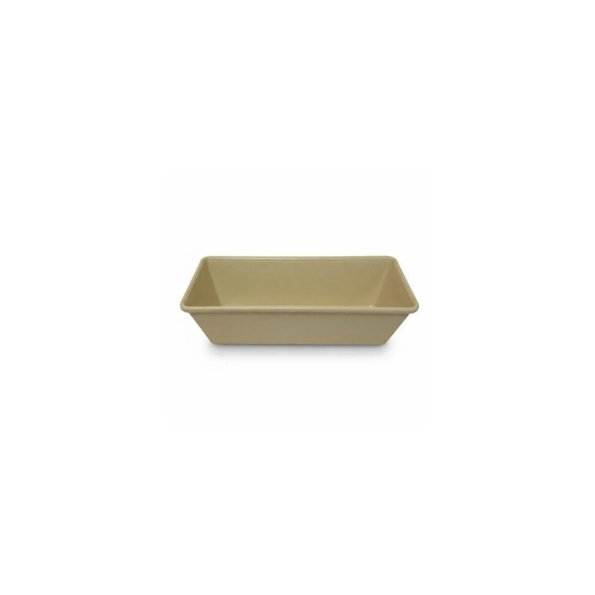 Terrine rectangulaire plastique beige 220 cl - par 10