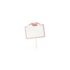 Étiquette cordon rouge à pique sans tournette 8,7 x 10,6 cm - par 10