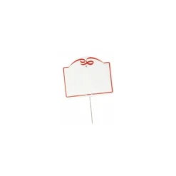 Étiquette cordon rouge à pique sans tournette 8,7 x 10,6 cm - par 10
