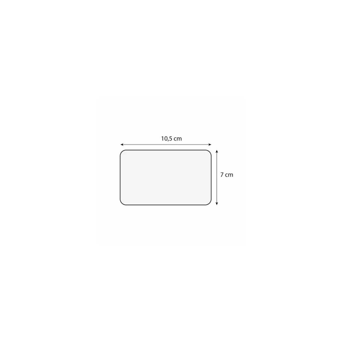 Étiquette Deluxe sans texte et à pique 10,5 x 7 cm - par 10