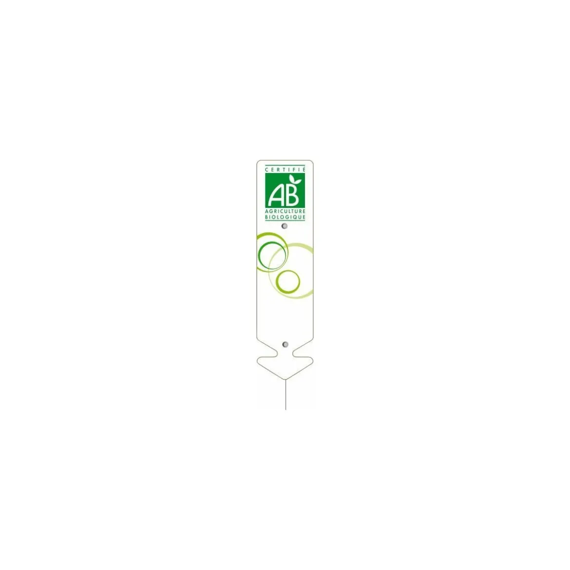 Étiquette flèche "Bio" 22 cm - par 5