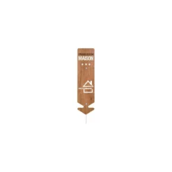 Étiquette flèche "Fabrication maison" 22 cm - par 5