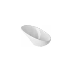 Verrine penchée mélamine blanche 4 cl 6 x 11,5 x 5,5 cm - par 24