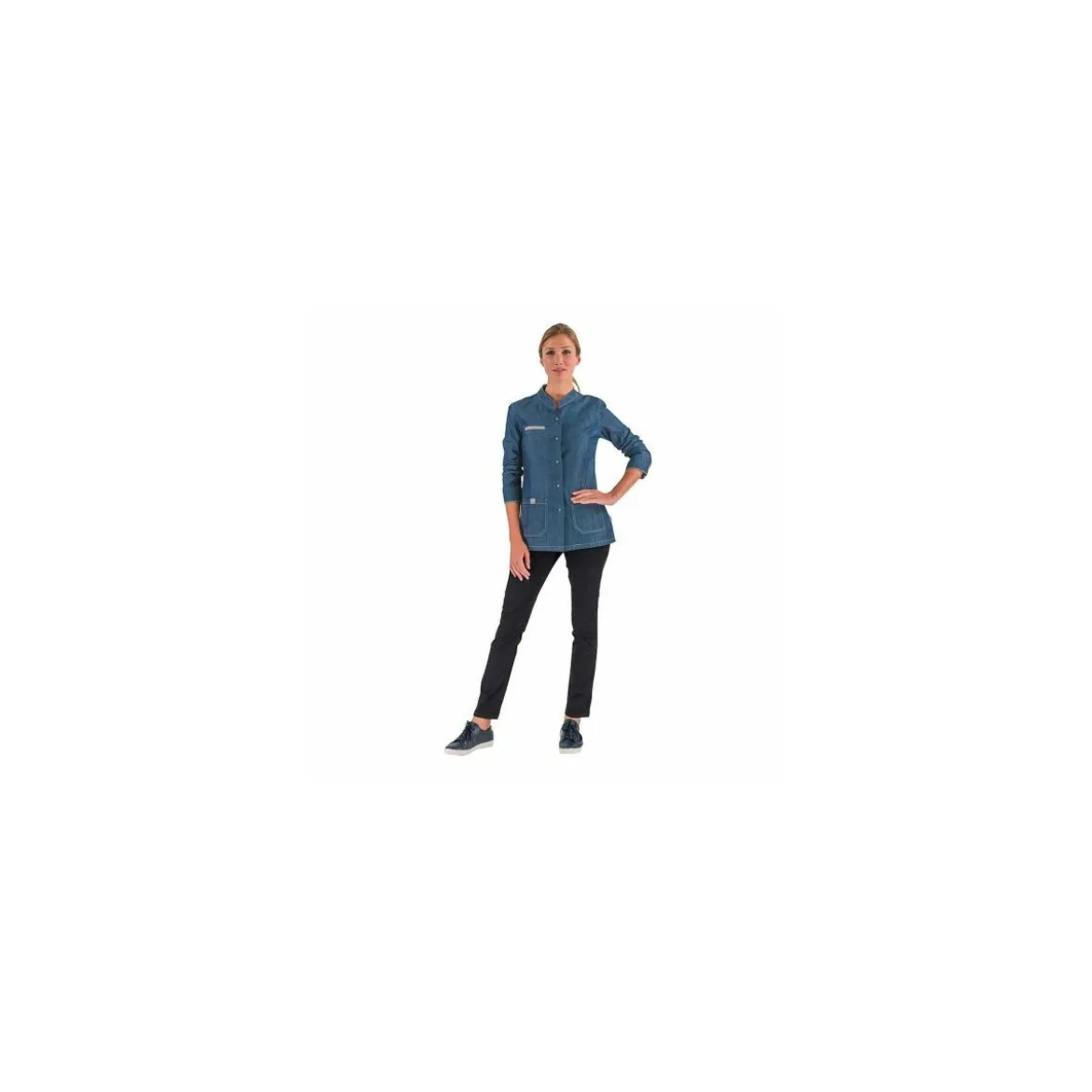 Veste de cuisine femme Monge look Denim T2