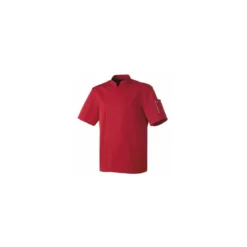 Veste de cuisine manches courtes Nero bordeaux T5