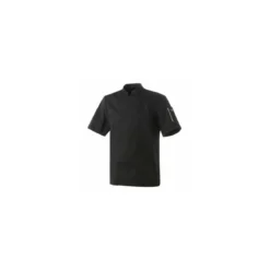 Veste de cuisine Robur manches courtes Nero noire T5