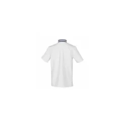 Veste manches courtes Hylo polycoton blanc/marine - taille 2