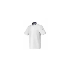 Veste manches courtes Hylo polycoton blanc/marine - taille 3