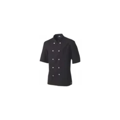 Veste polycoton manches courtes noire XXL